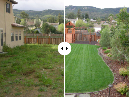 San Jose landscape designer transformation - before and after